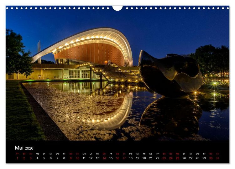 Produktbild: Eine Reise durch Berlin bei Nacht (Wandkalender 2026 DIN A3 quer), CALVENDO Monatskalender