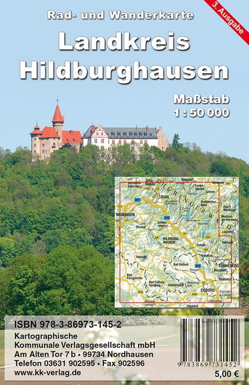 Produktbild: Landkreis Hildburghausen 1 : 50 000 Rad- und Wanderkarte