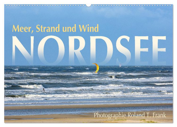 Produktbild: Nordsee, Meer, Strand und Wind (Wandkalender 2026 DIN A2 quer), CALVENDO Monatskalender