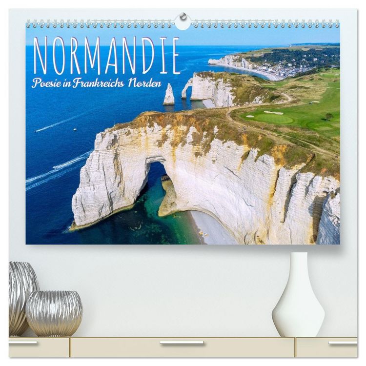 Produktbild: Normandie. Poesie in Frankreichs Norden (hochwertiger Premium Wandkalender 2026 DIN A2 quer), Kunstdruck in Hochglanz
