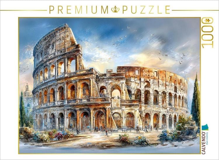 Produktbild: CALVENDO Puzzle Rom - Kolosseum | 1000 Teile Lege-Gr&ouml;&szlig;e 64x48cm Foto-Puzzle f&uuml;r gl&uuml;ckliche Stunden