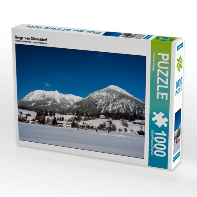 Produktbild: CALVENDO Puzzle Berge von Oberstdorf | 1000 Teile Lege-Gr&ouml;&szlig;e 64x48cm Foto-Puzzle f&uuml;r gl&uuml;ckliche Stunden