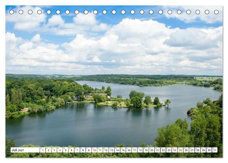 Produktbild: Radland Deutschland - Mecklenburgische Seenplatte (Tischkalender 2027 DIN A5 quer), CALVENDO Monatskalender