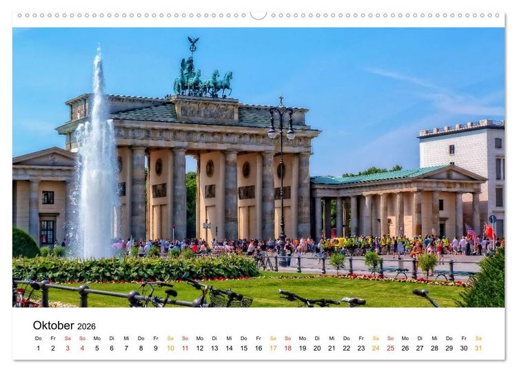 Produktbild: Deutschland - traumhafte Sehensw&uuml;rdigkeiten (hochwertiger Premium Wandkalender 2026 DIN A2 quer), Kunstdruck in Hochglanz
