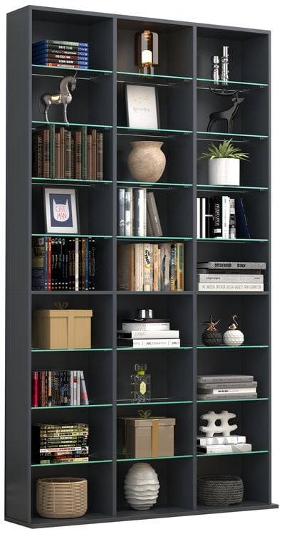Produktbild: Holz CD DVD Standregal B&uuml;cherregal Regal Zilas XL