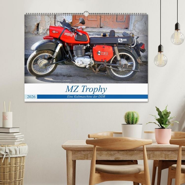 Produktbild: MZ Trophy - Eine Kultmaschine der DDR (Wandkalender 2026 DIN A2 quer), CALVENDO Monatskalender