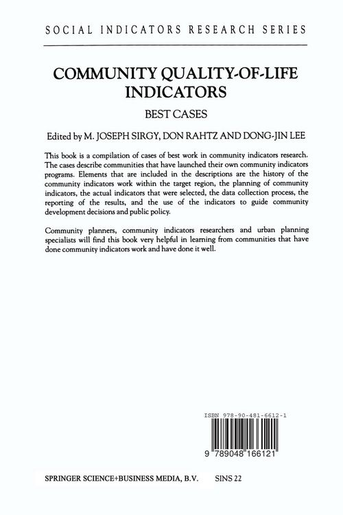 Produktbild: Community Quality-of-Life Indicators