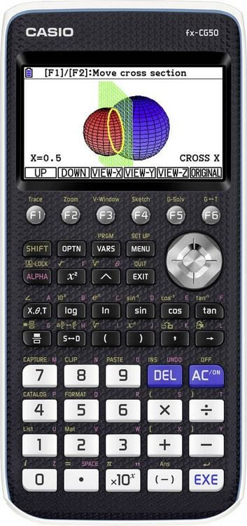 Produktbild: Casio fx-CG50 Grafikrechner Schwarz Display (Stellen): 21 batteriebetrieben (B x H x T) 89 x 18.6 x 188.5 mm