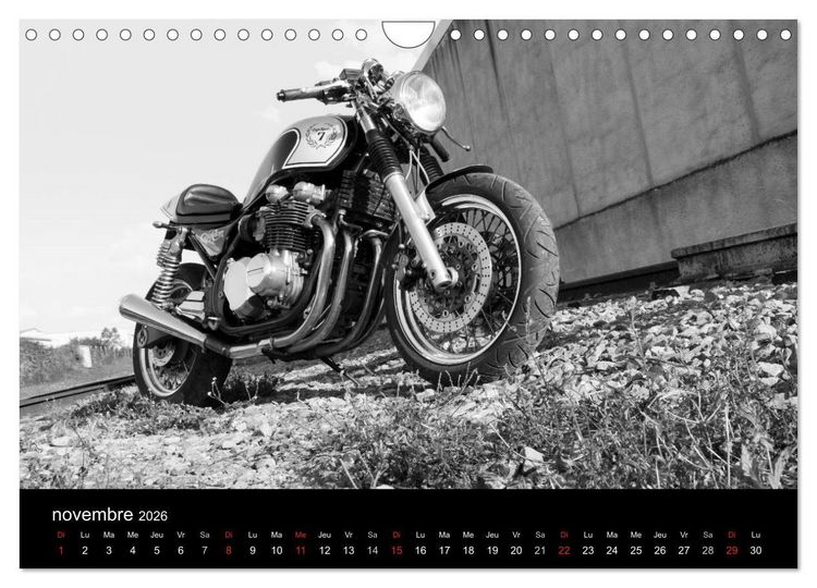 Produktbild: Une moto de caract&egrave;re (Calendrier mural 2026 DIN A4 vertical), CALVENDO calendrier mensuel