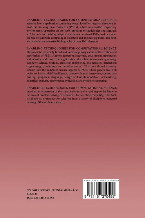 Produktbild: Enabling Technologies for Computational Science