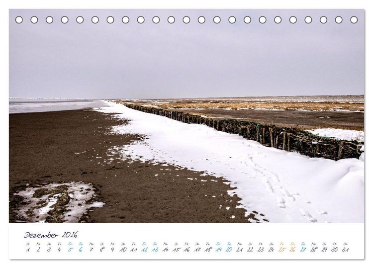 Produktbild: Nordfriesland - weiter Horizont, faszinierende Natur, idyllische St&auml;dte (Tischkalender 2026 DIN A5 quer), CALVENDO Monatskalender