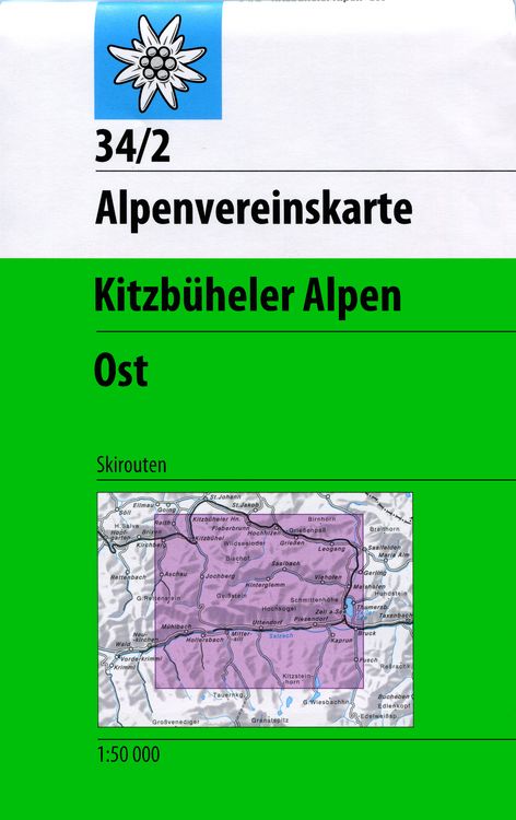 Produktbild: DAV Alpenvereinskarte 34/2S Kitzb&uuml;heler Alpen