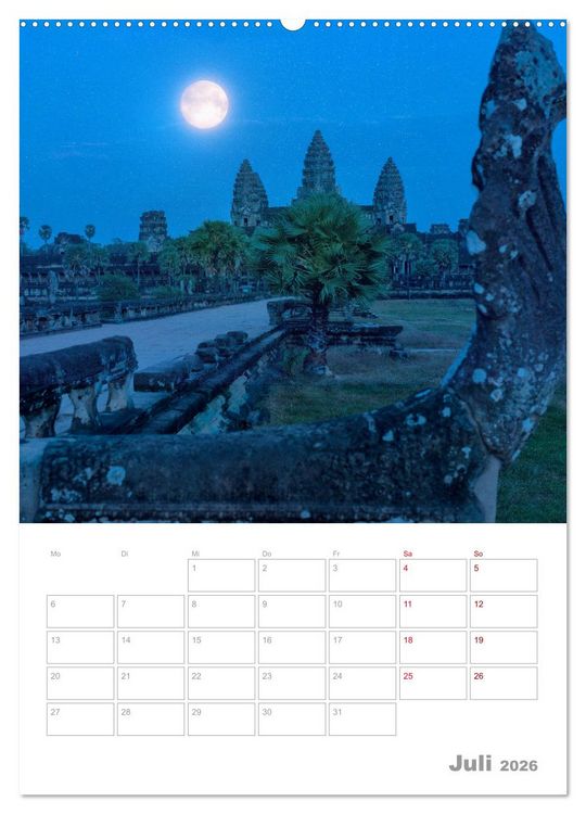 Produktbild: VOLLMOND-Planer - Im Licht der Nacht (Wandkalender 2026 DIN A2 hoch), CALVENDO Monatskalender