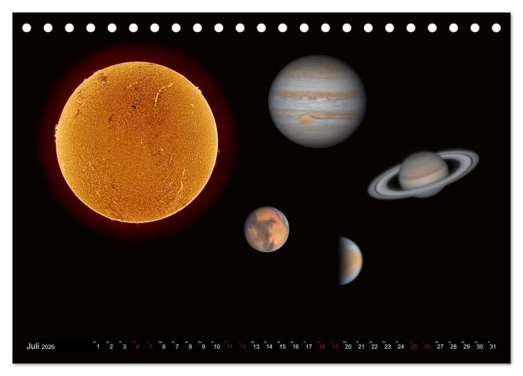 Produktbild: Deep-Sky Fotografie (Tischkalender 2026 DIN A5 quer), CALVENDO Monatskalender
