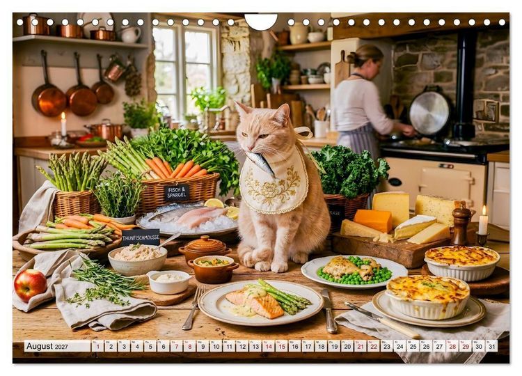 Produktbild: Alles f&uuml;r die Katze - Herrschaft Deluxe mit Charme und Wellness (Wandkalender 2027 DIN A4 quer), CALVENDO Monatskalender