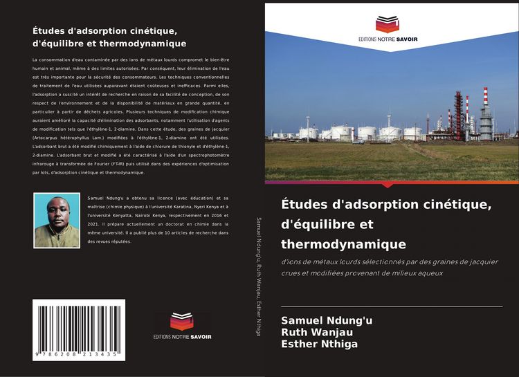 Produktbild: &Eacute;tudes d'adsorption cin&eacute;tique, d'&eacute;quilibre et thermodynamique
