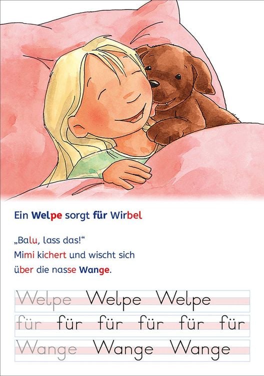 Produktbild: Lesel&ouml;wen - Lesen und schreiben lernen mit Spurrillen - Zwei Freundinnen und ein neugieriger Welpe