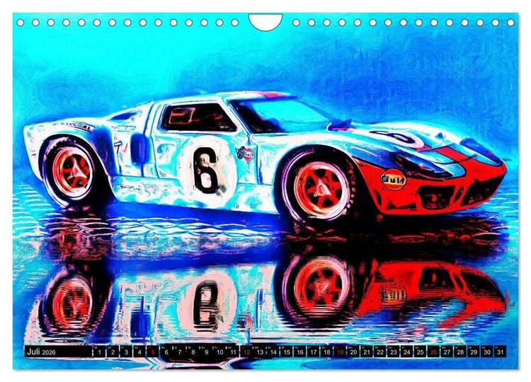Produktbild: Automobil Voiture Car (Wandkalender 2026 DIN A4 quer), CALVENDO Monatskalender