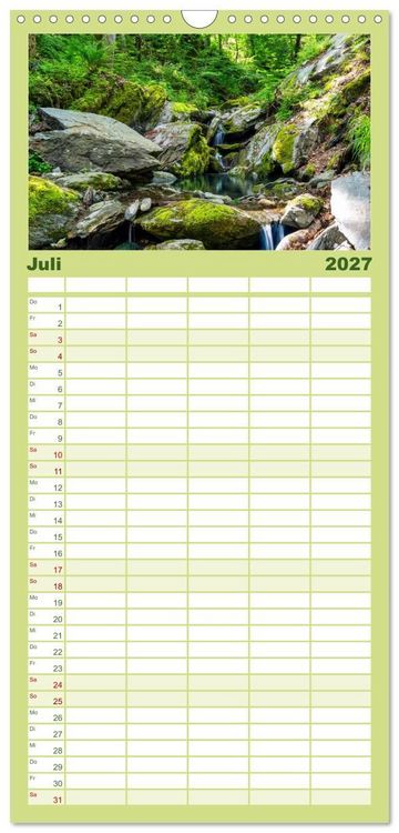 Produktbild: Familienplaner 2027 - Rund um den W&ouml;rthersee in &Ouml;sterreich mit 5 Spalten (Wandkalender, 21 x 45 cm) CALVENDO