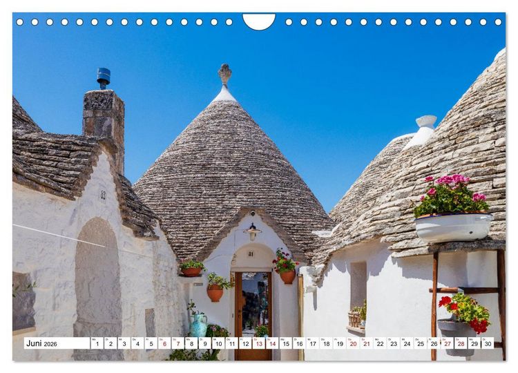 Produktbild: S&uuml;ditalien - Sonnenverw&ouml;hnt mit viel Kultur und Geschichte (Wandkalender 2026 DIN A4 quer), CALVENDO Monatskalender
