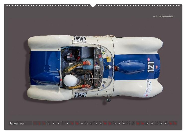 Produktbild: Two-Seater Racing Cars 1950-1960 (hochwertiger Premium Wandkalender 2027 DIN A2 quer), Kunstdruck in Hochglanz