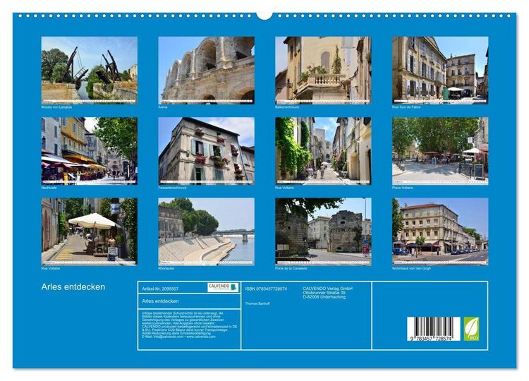 Produktbild: Arles entdecken (hochwertiger Premium Wandkalender 2026 DIN A2 quer), Kunstdruck in Hochglanz