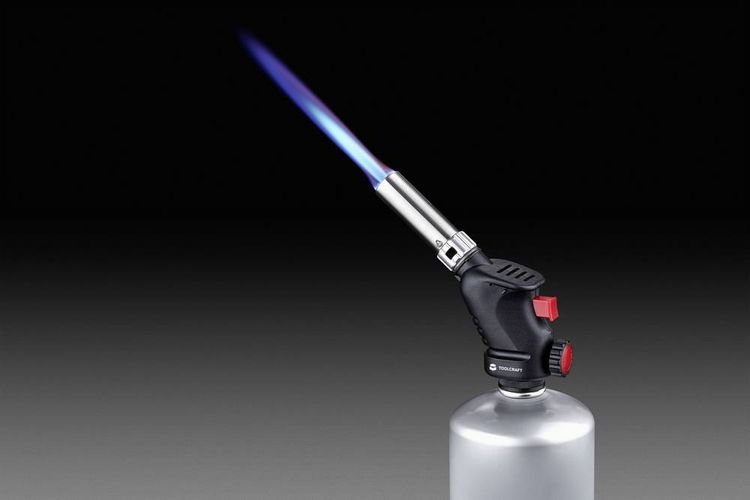 Produktbild: TOOLCRAFT 1694485 L&ouml;tlampe 1500&deg;C ohne Gasflasche 1St.