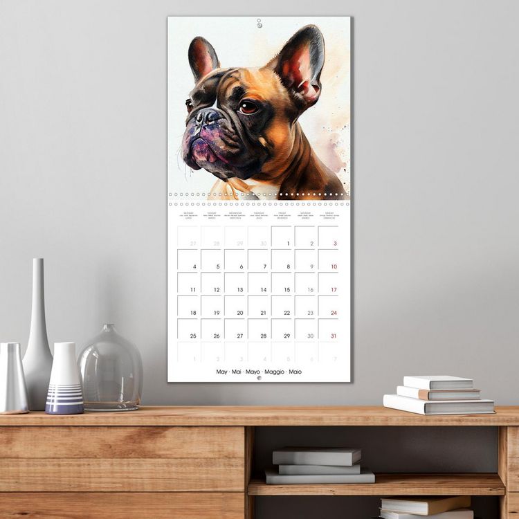 Produktbild: Dog Breeds in Watercolor (Wall Calendar 2026 12 &times; 12 Inch) CALVENDO 12 Month Wall Calendar