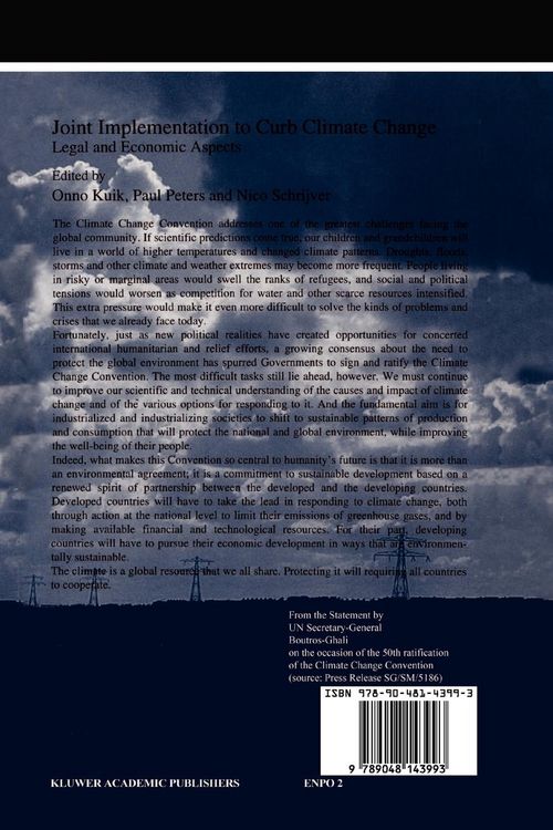 Produktbild: Joint Implementation to Curb Climate Change