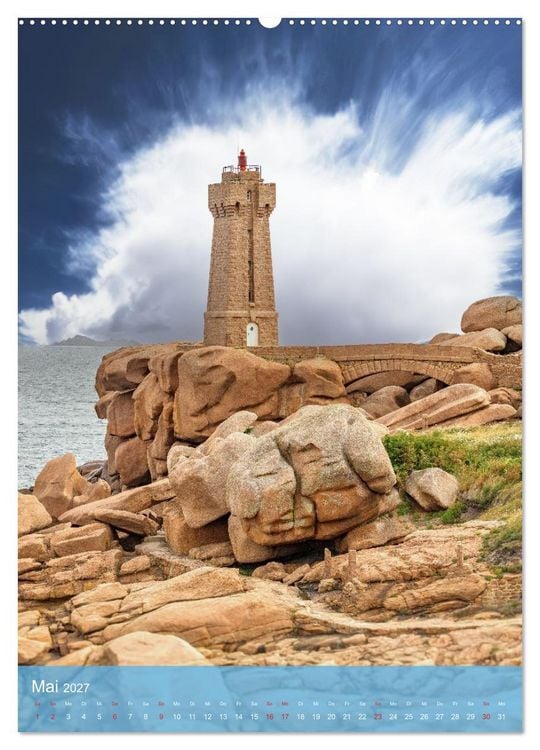 Produktbild: Bonjour Bretagne (Wandkalender 2027 DIN A2 hoch), CALVENDO Monatskalender