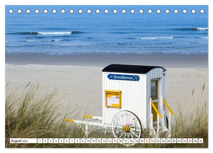 Produktbild: Wangerooge - Momente einer Reise (Tischkalender 2027 DIN A5 quer), CALVENDO Monatskalender