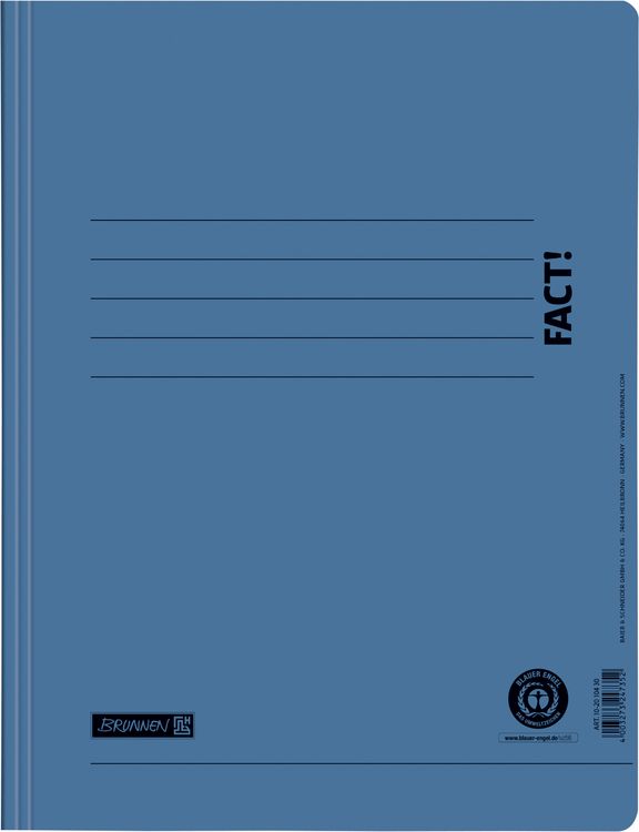Produktbild: Brunnen Schnellhefter FACT! blau