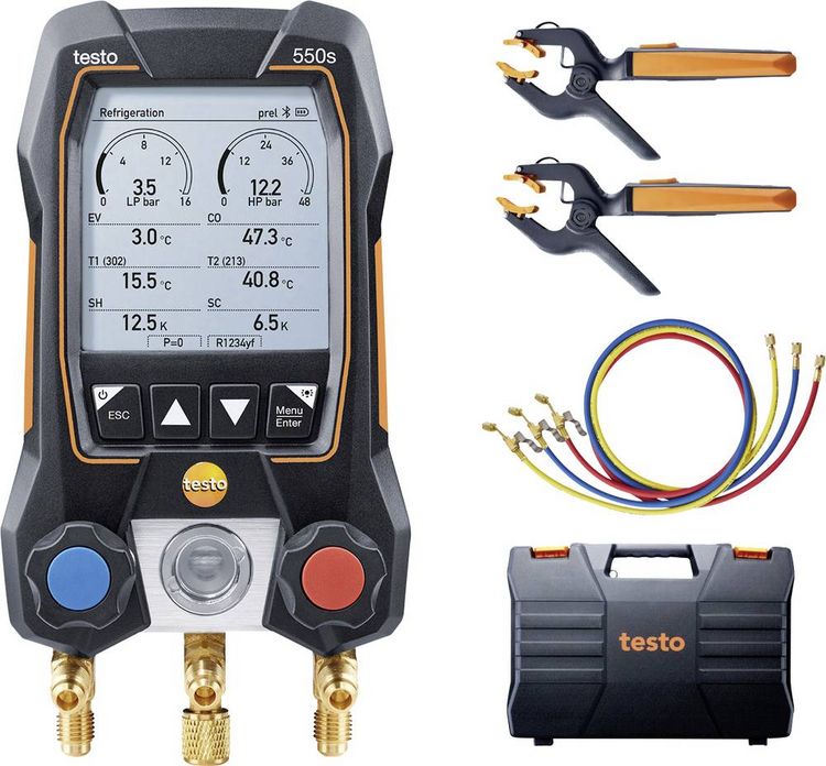 Produktbild: Testo Kältemittel-Messgerät 550 Smart Set