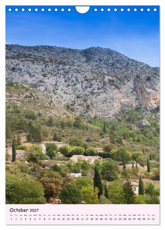 Produktbild: Provence &ndash; Scenic Villages of France (Wall Calendar 2027 DIN A4 portrait), CALVENDO 12 Month Wall Calendar