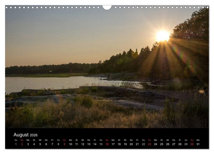 Produktbild: Wundersch&ouml;nes Schweden (Wandkalender 2026 DIN A3 quer), CALVENDO Monatskalender