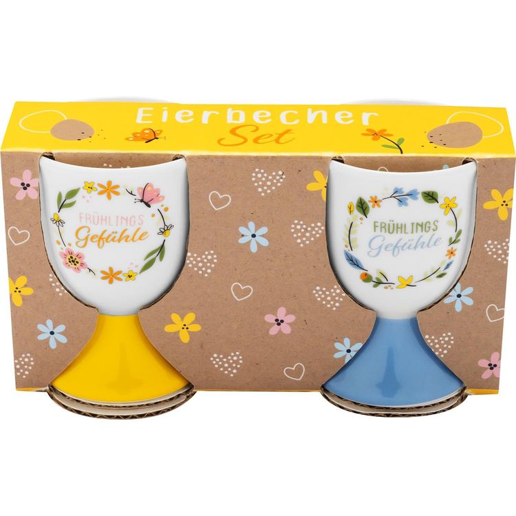 Eierbecher-Set Motiv 'Frühlings Gefühle'