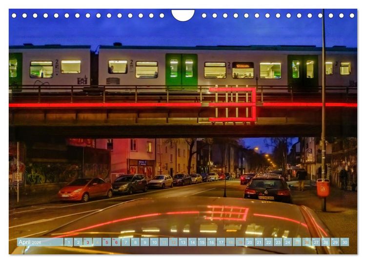 Produktbild: KunstLichtTore in Bochum - und Br&uuml;cken, die es werden sollten (Wandkalender 2026 DIN A4 quer), CALVENDO Monatskalender