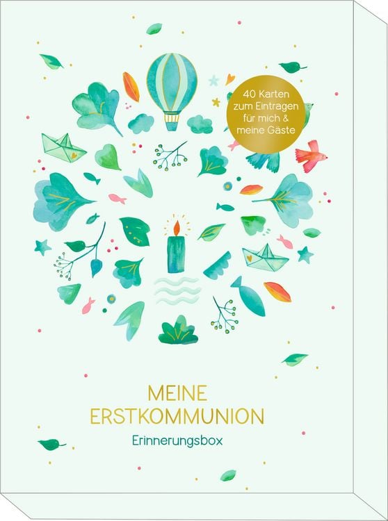 Produktbild: G&auml;stebuchkarten &ndash; Meine Erstkommunion