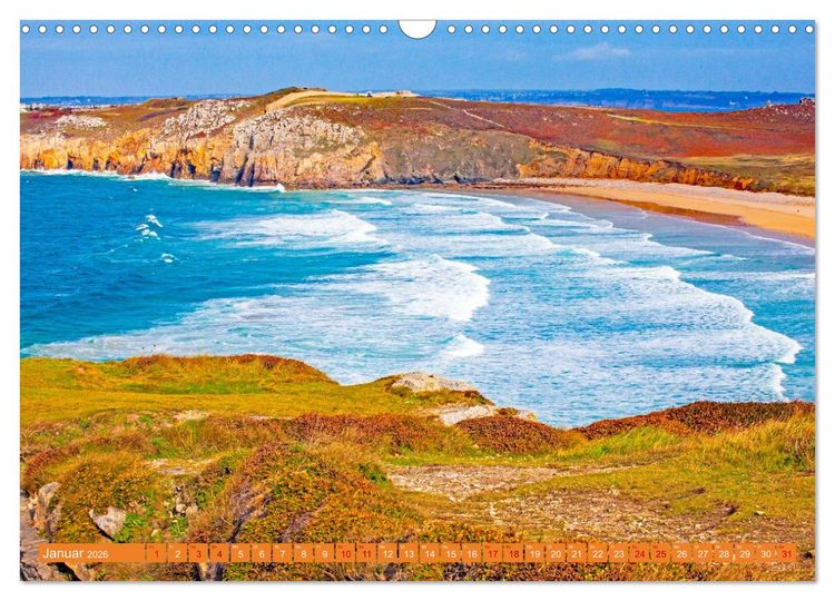 Produktbild: Ausblicke am Meer in der Bretagne und Normadie (Wandkalender 2026 DIN A3 quer), CALVENDO Monatskalender