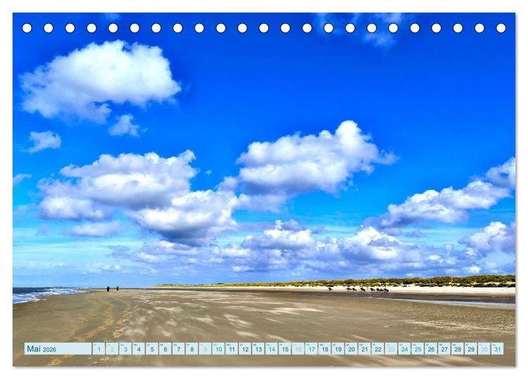 Produktbild: Beach Light Inspiration (Tischkalender 2026 DIN A5 quer), CALVENDO Monatskalender