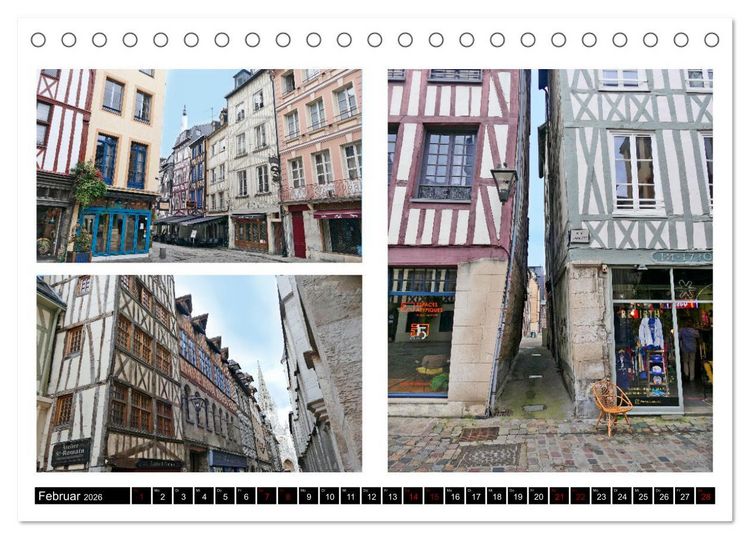 Produktbild: Rouen entdecken (Tischkalender 2026 DIN A5 quer), CALVENDO Monatskalender