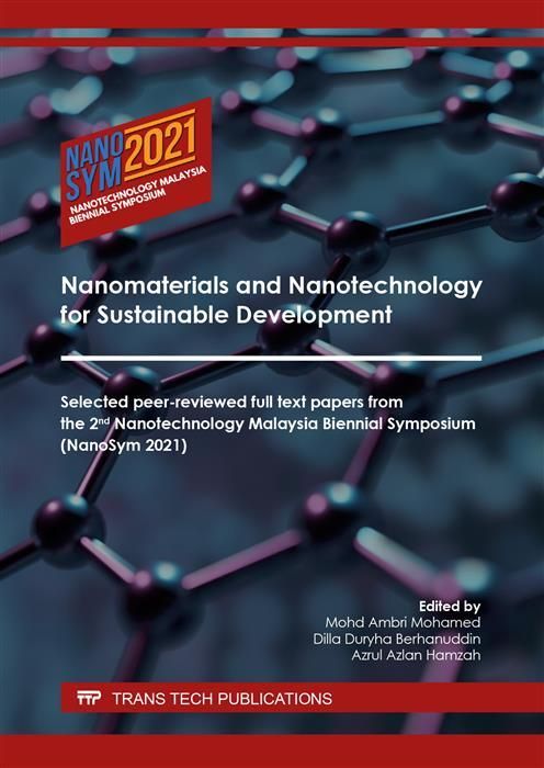 Produktbild: Nanomaterials and Nanotechnology for Sustainable Development