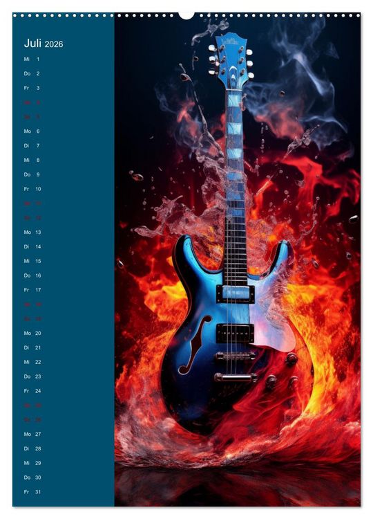 Produktbild: Strings & Dreams: Ein Jahr musikalischer Inspiration (hochwertiger Premium Wandkalender 2026 DIN A2 hoch), Kunstdruck in Hochglanz