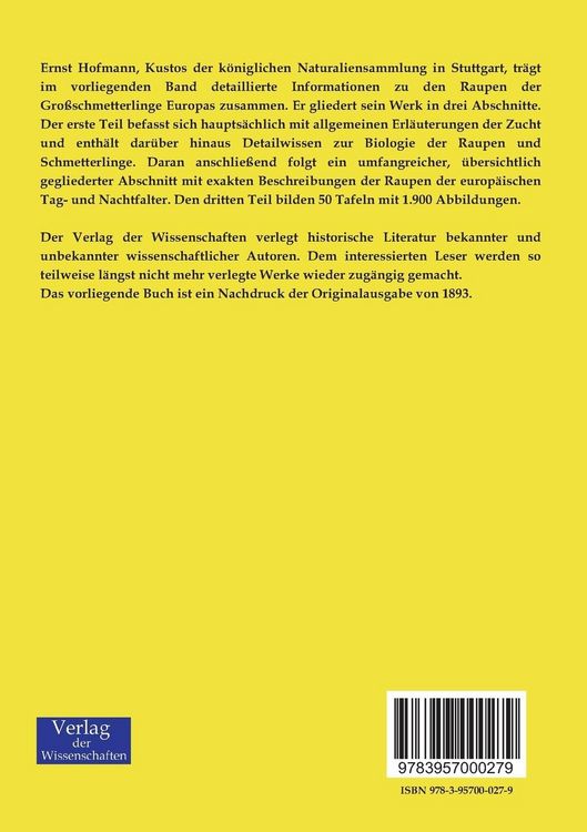 Produktbild: Die Raupen der Gro&szlig;-Schmetterlinge Europas
