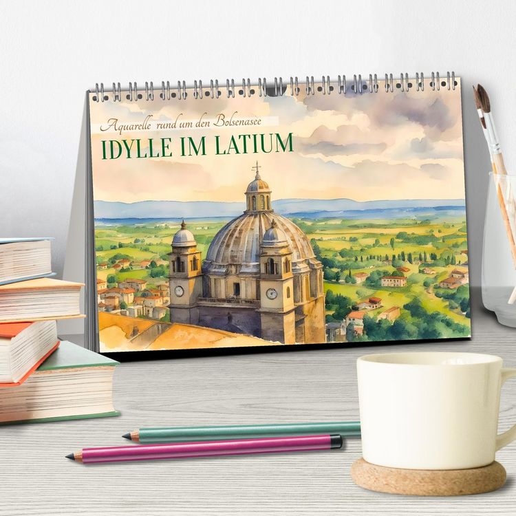Produktbild: Idylle im Latium (Tischkalender 2026 DIN A5 quer), CALVENDO Monatskalender