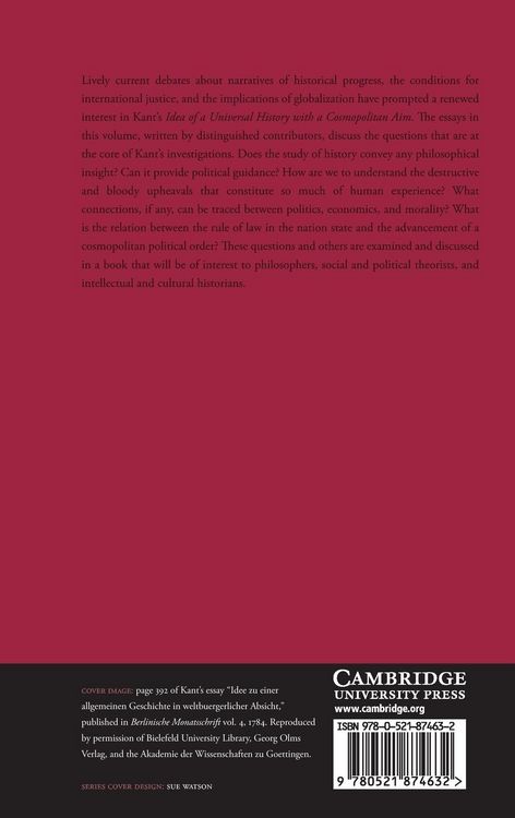 Produktbild: Kant's Idea for a Universal History with a Cosmopolitan Aim