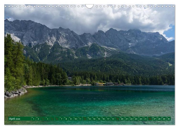 Produktbild: Rund um die Zugspitze (Wandkalender 2026 DIN A3 quer), CALVENDO Monatskalender