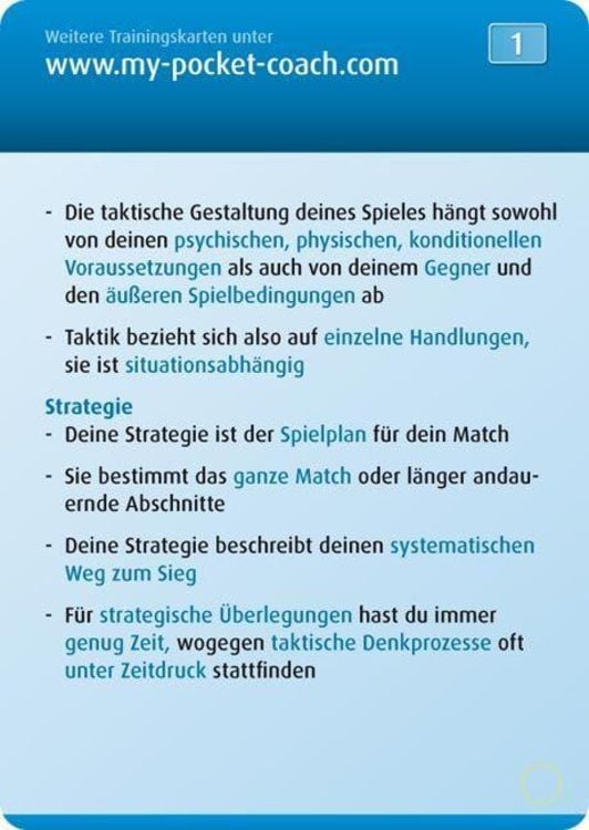 Produktbild: My Pocket Coach Tennis