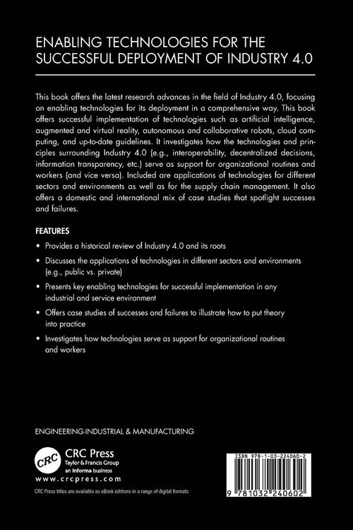 Produktbild: Enabling Technologies for the Successful Deployment of Industry 4.0
