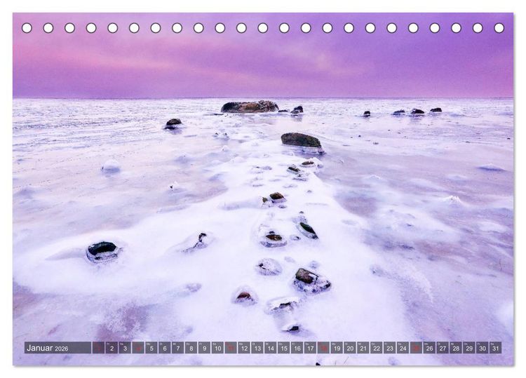 Produktbild: Sch&ouml;ne Ostsee - Impressionen &uuml;bers Jahr (Tischkalender 2026 DIN A5 quer), CALVENDO Monatskalender